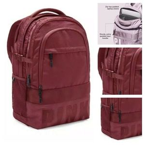 Victorias Secret PINK COLLEGIATE BACKPACK MAROON/